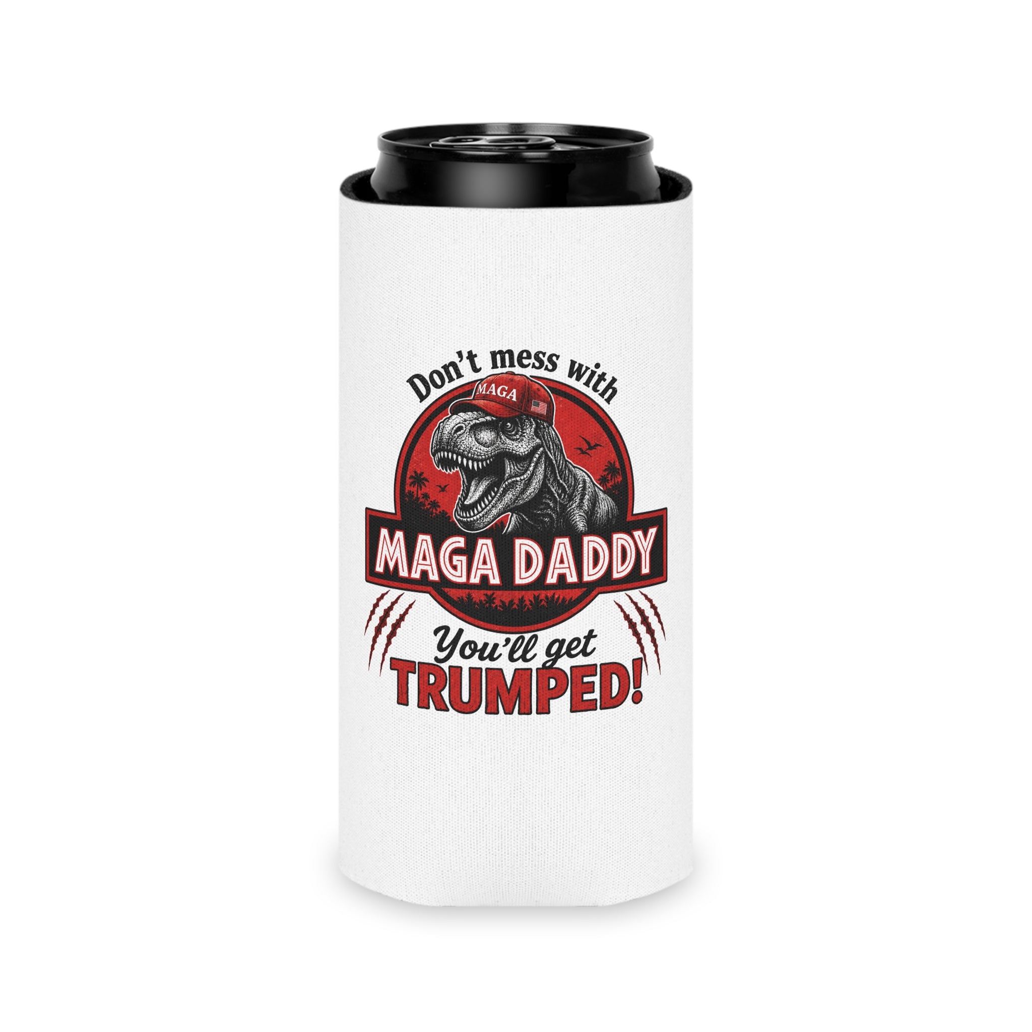 Can Cooler - 'MAGA Daddy' Patriotic Dad Can Koozie