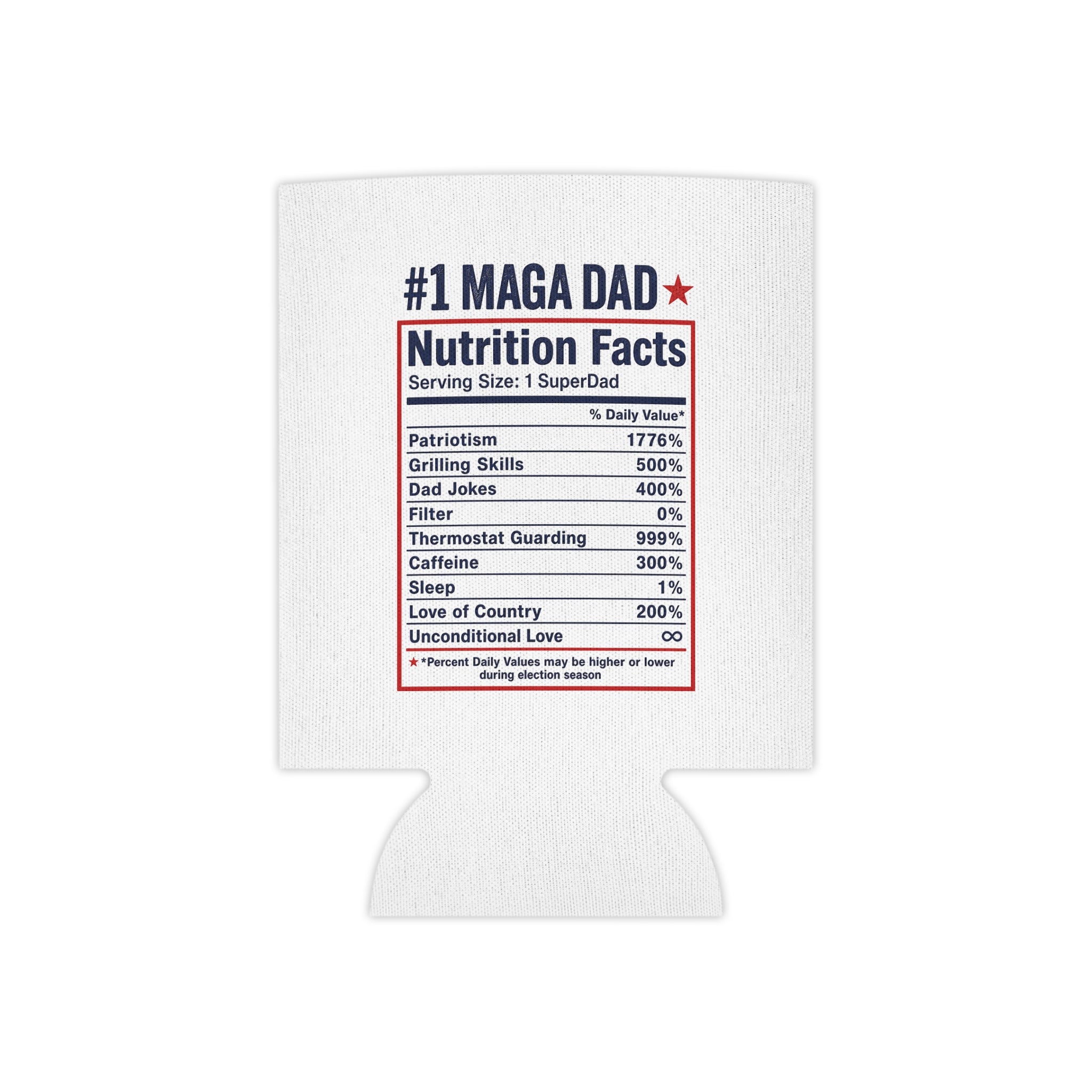 Can Cooler - 'MAGA Daddy' Patriotic Dad Can Koozie
