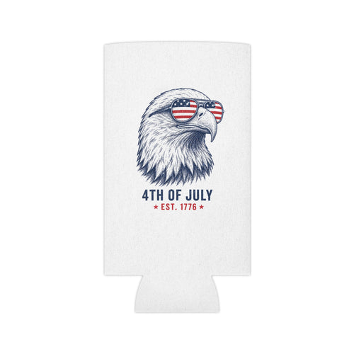 4th of July Patriotic Eagle Can Cooler — "Est. 1776"