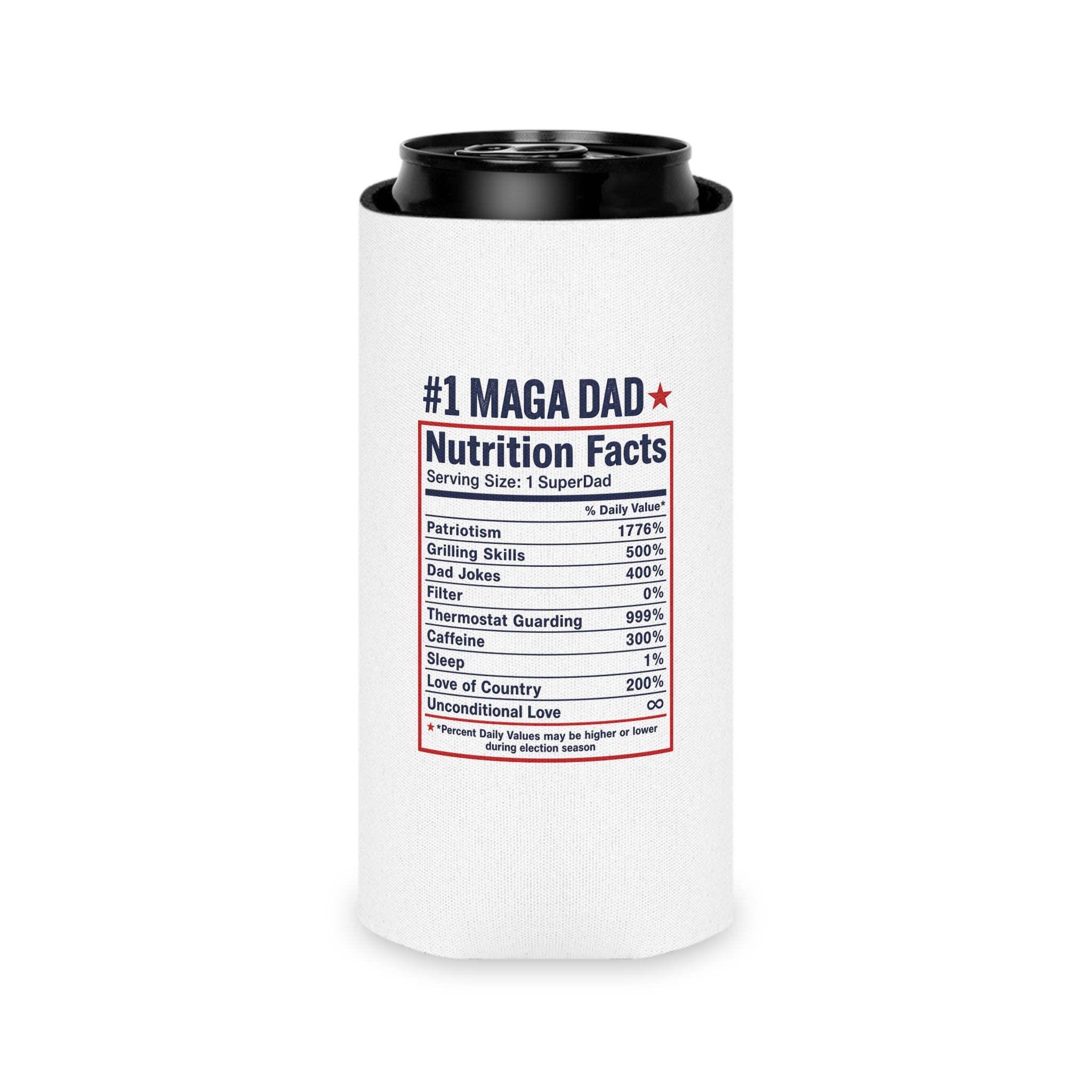 Can Cooler - 'MAGA Daddy' Patriotic Dad Can Koozie