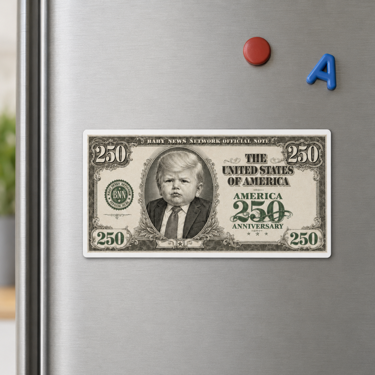 250th Anniversary Novelty 250 Bill Magnet